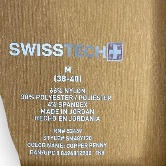 Swiss Tech Long Sleeve Button Down Outdoor Shirt Copper Penny Men’s Size Medium - Picture 8 of 9